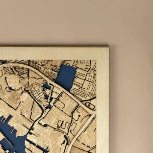 corner-w Antwerp Wooden Map Wall Art – Personalised City Decor