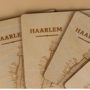 4 City Map Coaster Set – 6 Wooden Coasters, Choose Your City